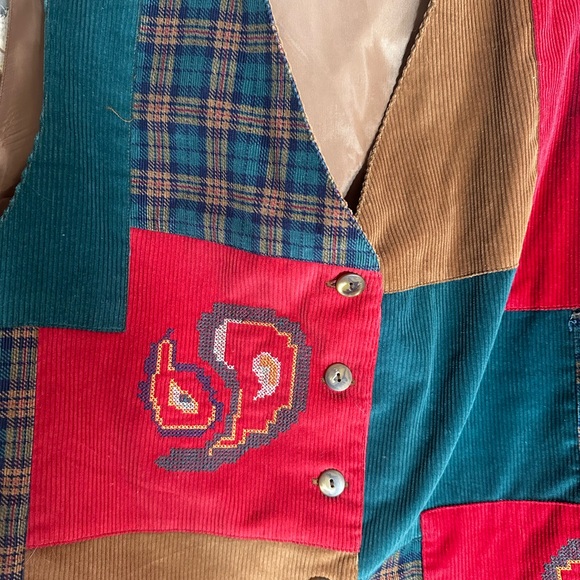 Vintage patchwork vest - Picture 2 of 4
